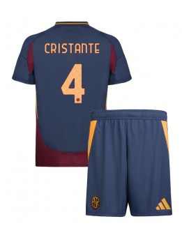 AS Roma Bryan Cristante #4 Dječji Rezervni Dres kompleti 2024-25 Kratak Rukavima (+ kratke hlače)